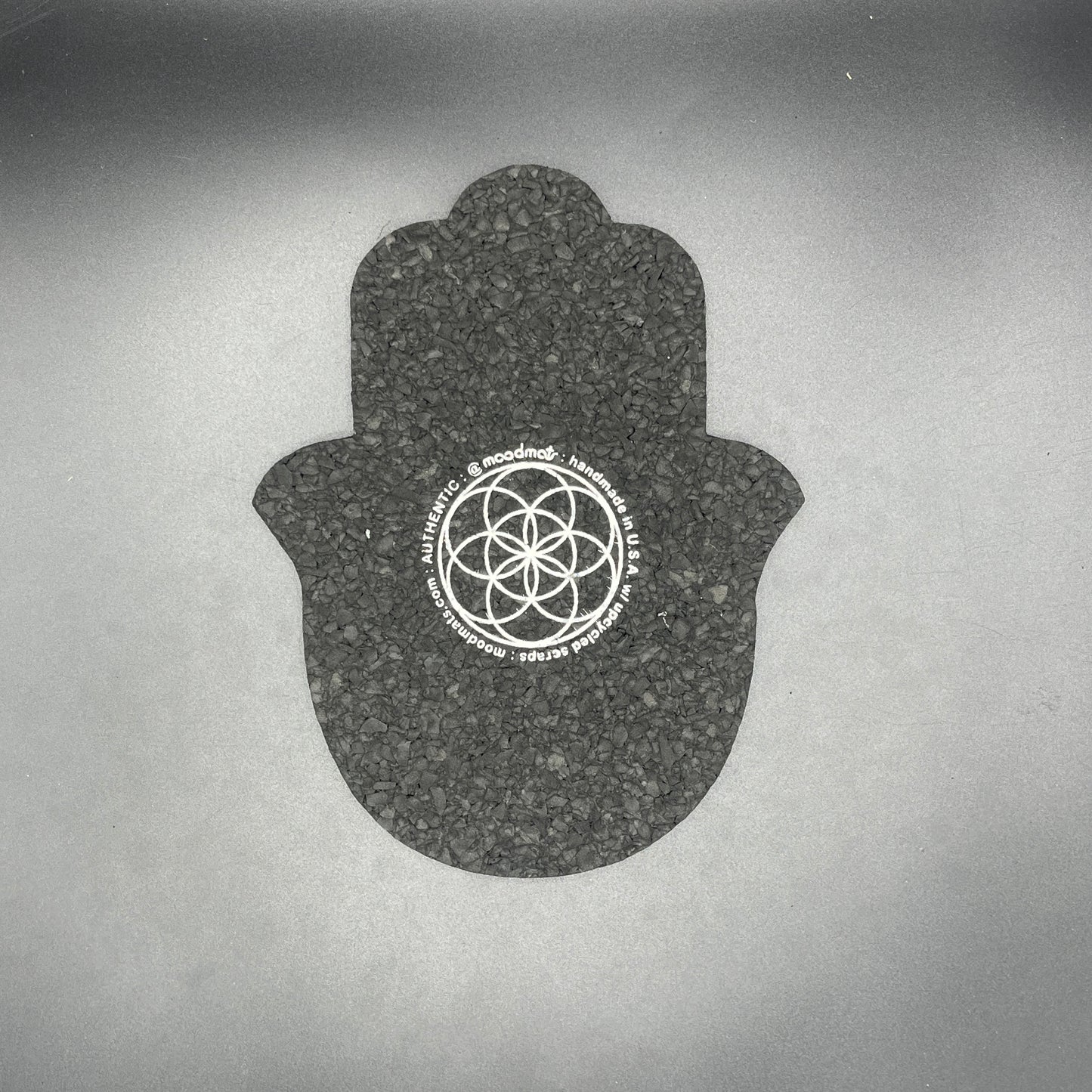 Illuminati Blue-Pink-Yellow Hamsa Hand Moodmat
