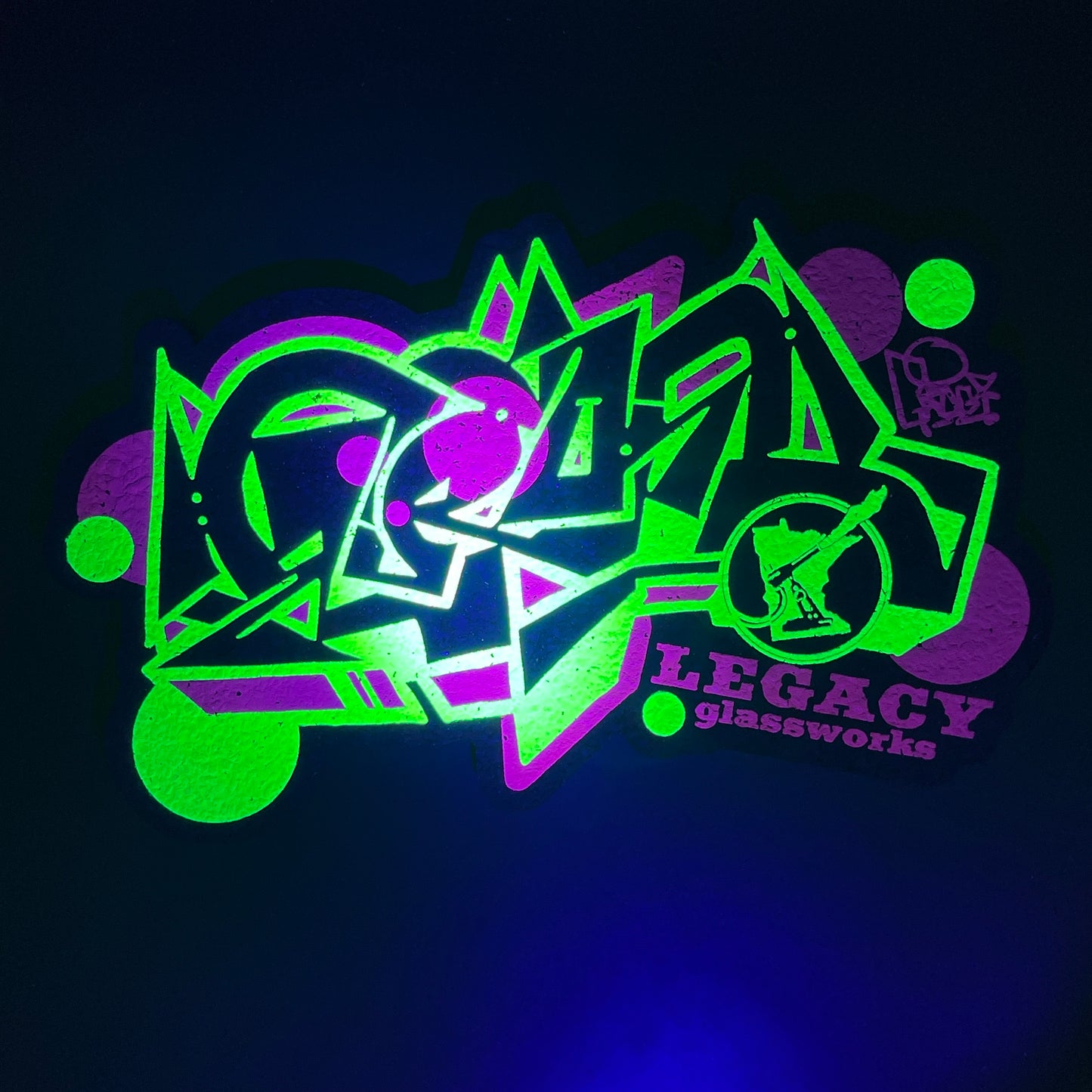 Legacy Glassworks X Groe Purple & Green 20 Odd Years Moodmat