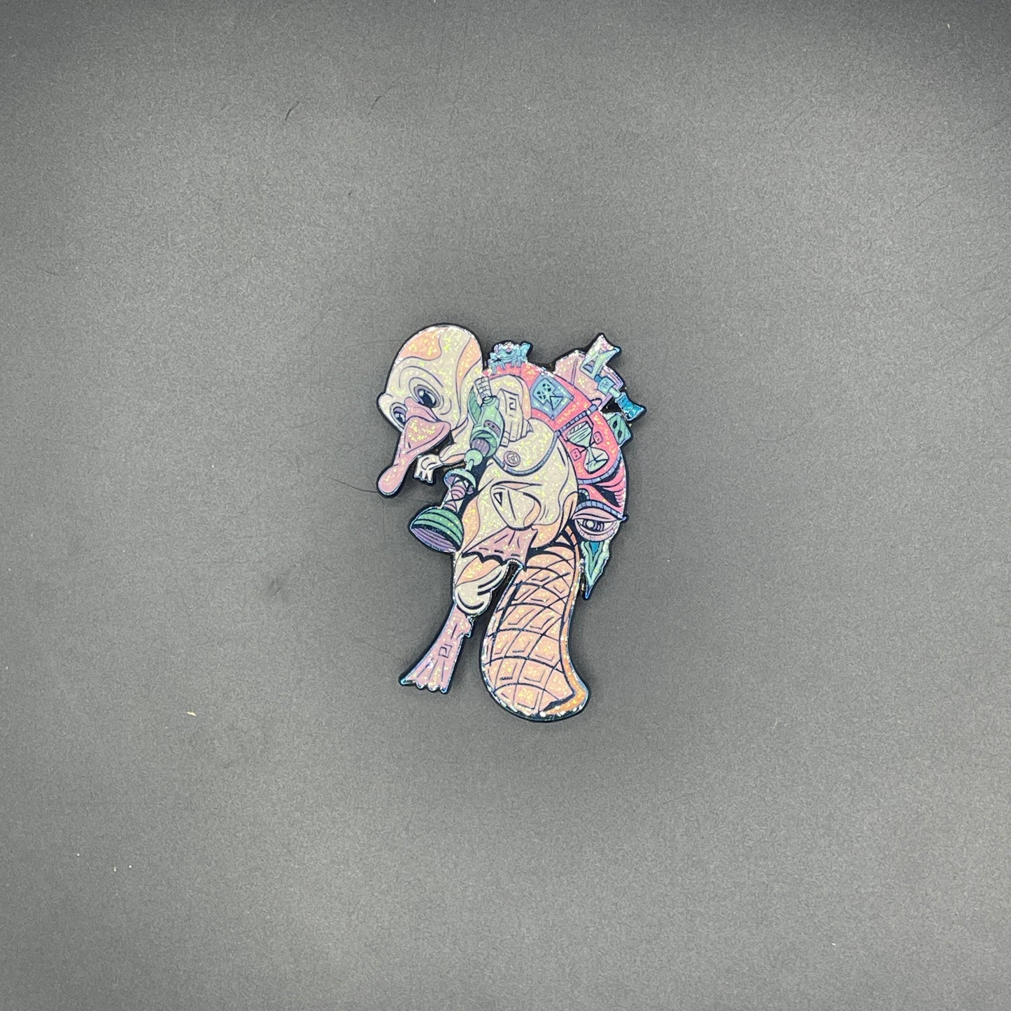 FF Studios X C.B.C. Space Traveling Rocket Male Platypus Pin LE50