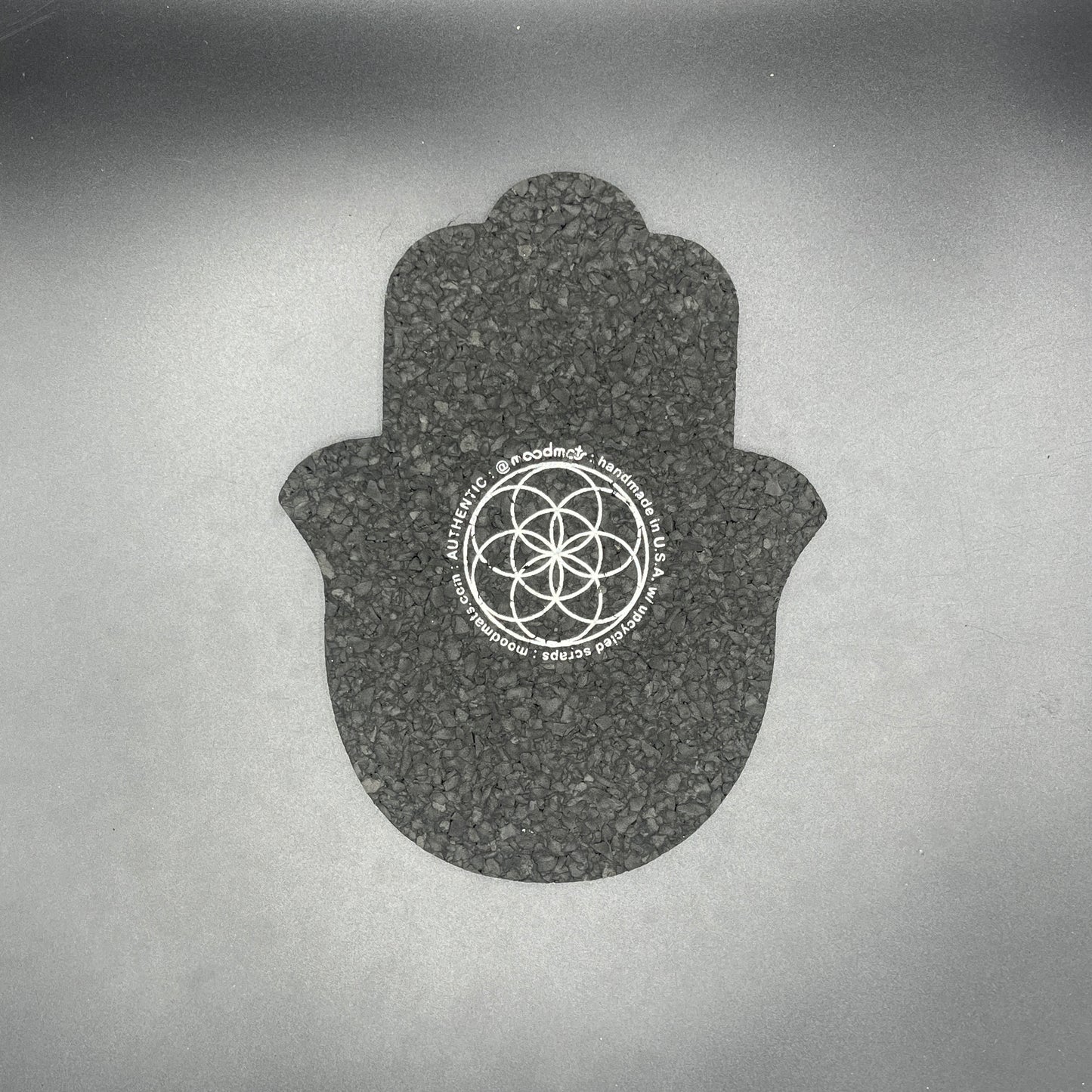 Illuminati Rainbow Fade Hamsa Hand Moodmat
