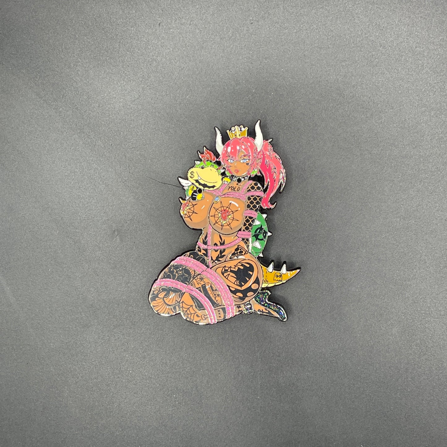 Captivating Audience Pins X Kitsuahri Flower Fetish Pin