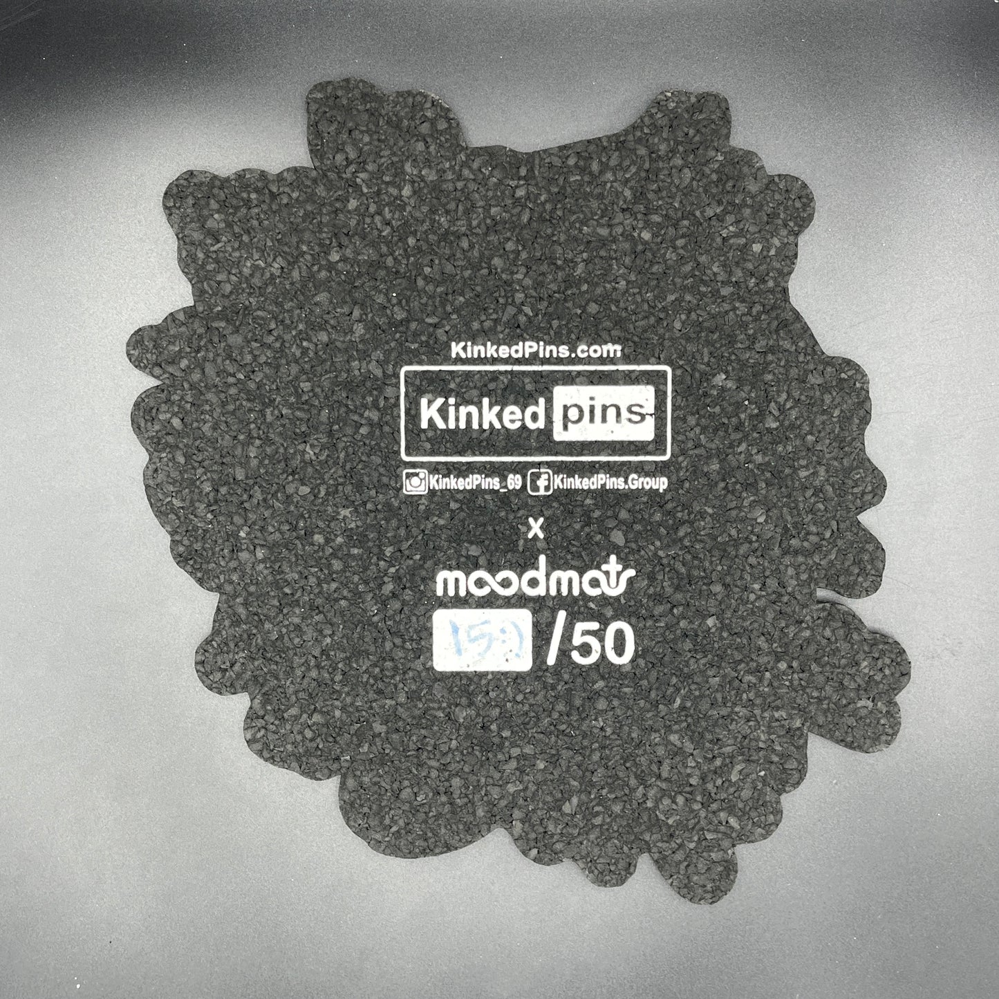 Kinked Pins Blue Bad Fur Day Moodmat