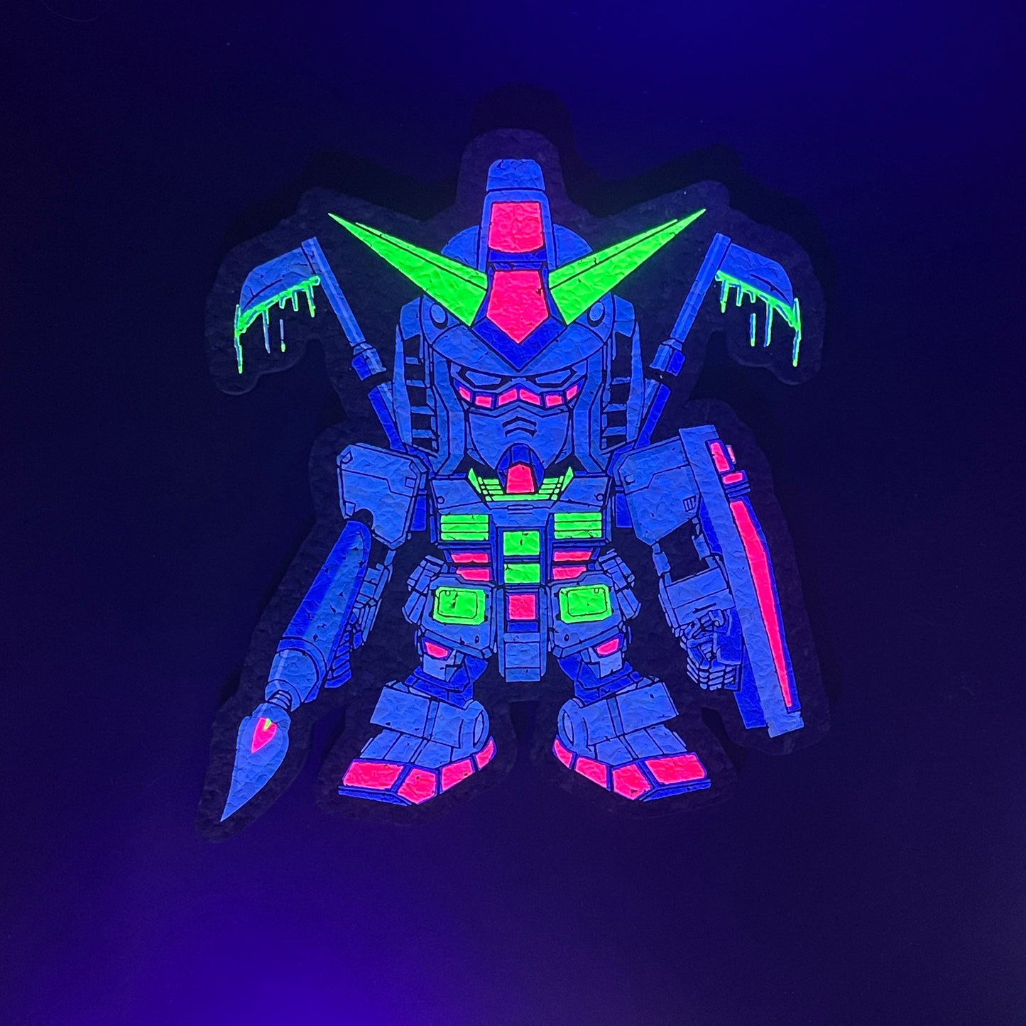 Lovin Da Treez Neon Gundam Robot Moodmat