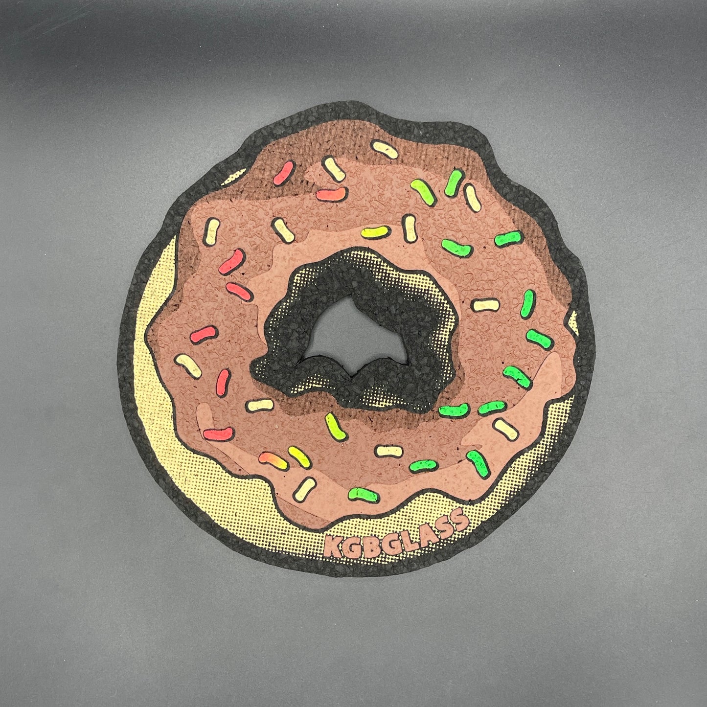 KGB Glass Chocolate Sprinkled Donut Moodmat