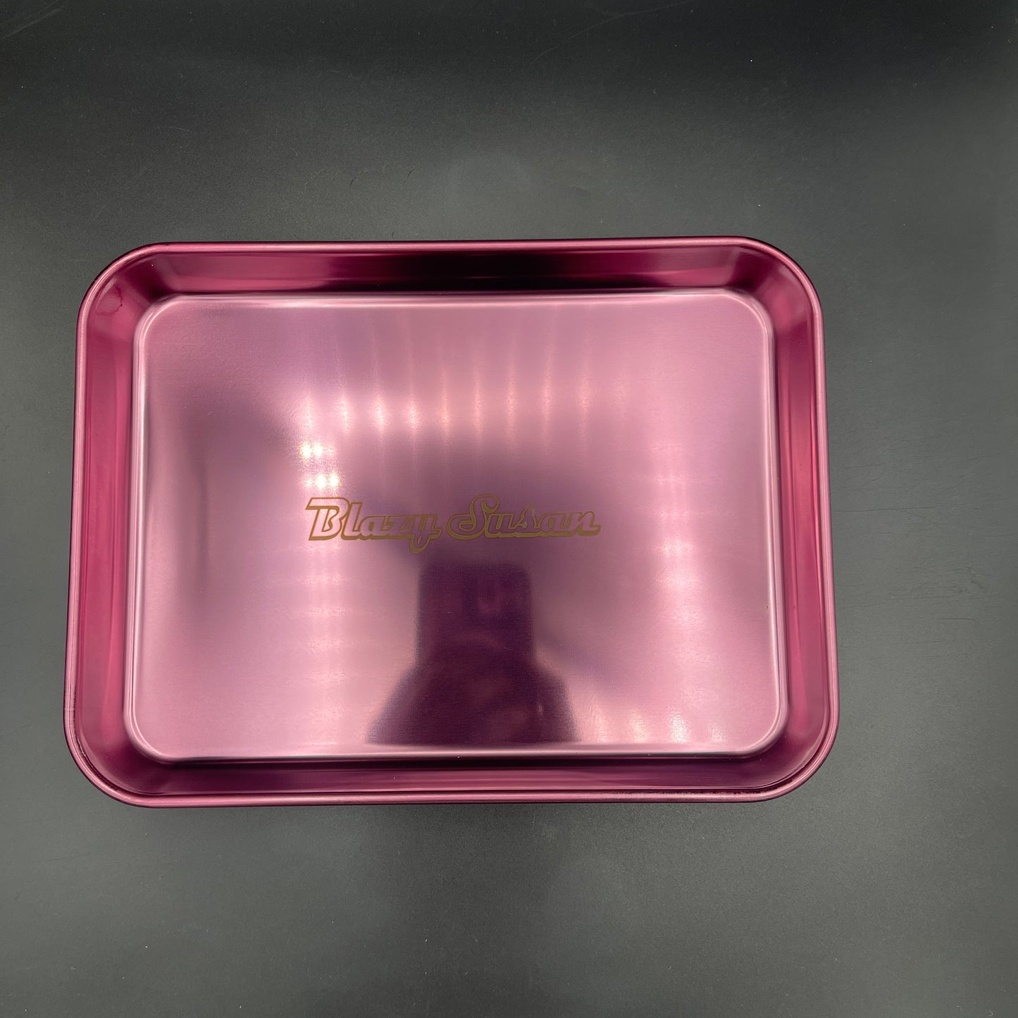 Blazy Susan Purple Gold Tray