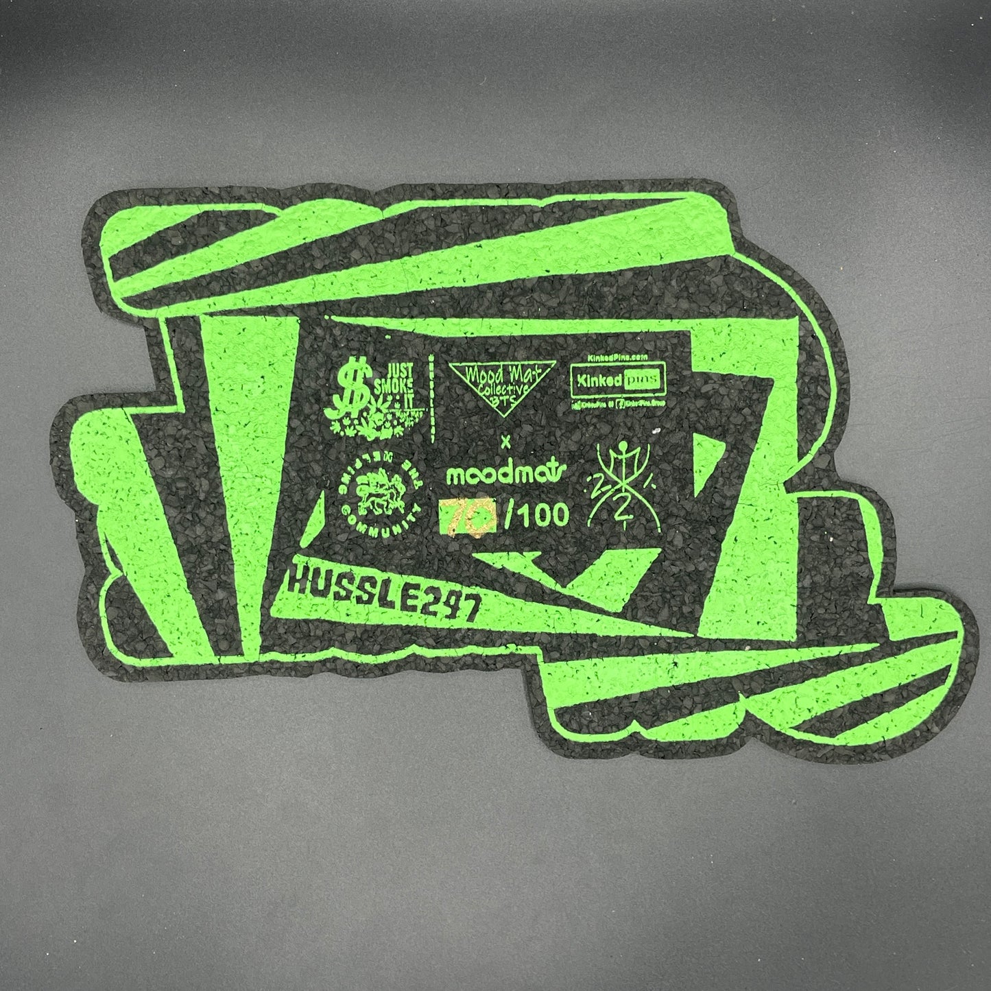 Hippie Hussle X Kinked Pins Just Smoke It Moodmat