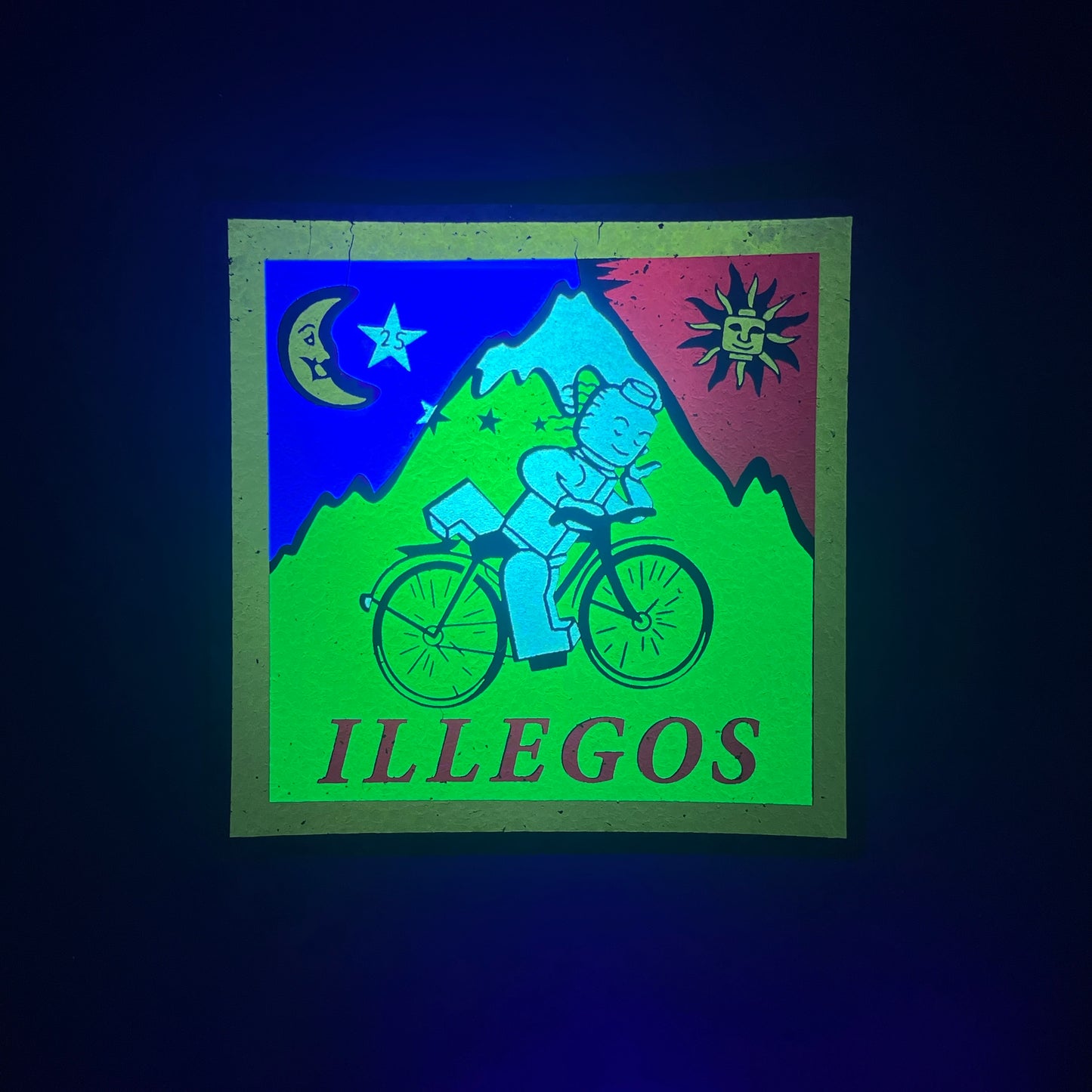 Illegos Minifig Bicycle Day Moodmat