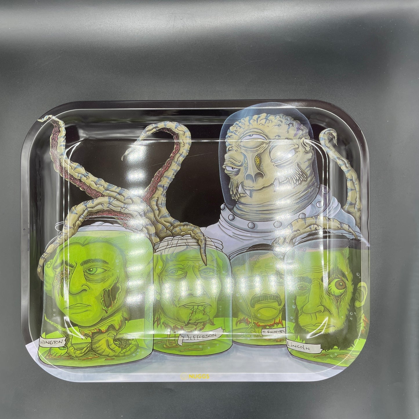 Nuggs Large Dead Presidents Metal Tray