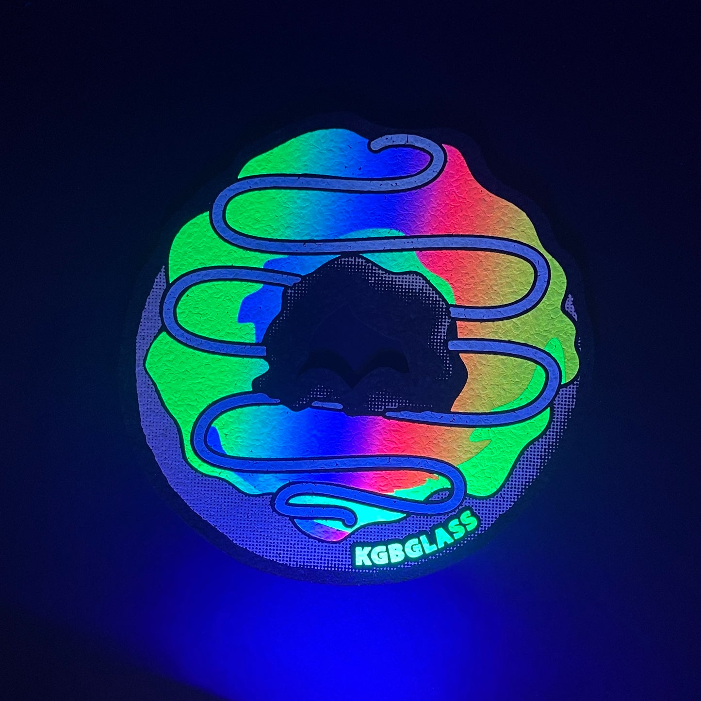 KGB Glass Rainbow Frosted Donut Moodmat