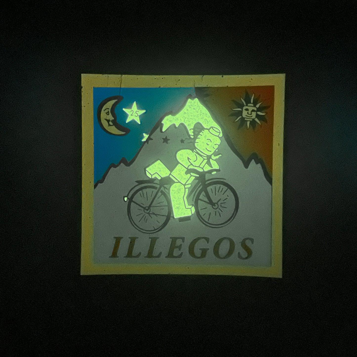 Illegos Minifig Bicycle Day Moodmat