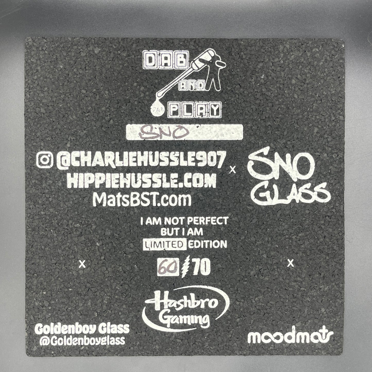 Hippie Hussle X Sno Glass X Goldenboy Dab and Play iSorry Bro Set Moodmat