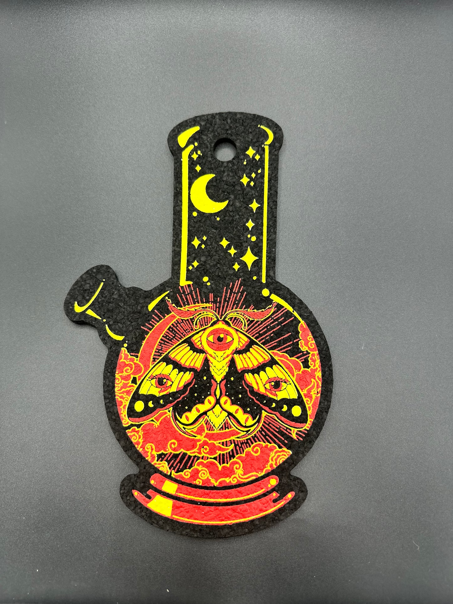 Dark Mountain Cult Red & Yellow Moth Bong Moodmat