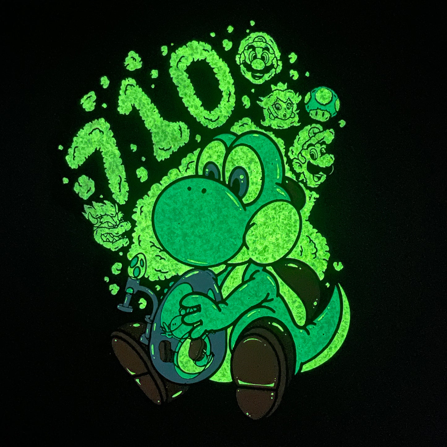 Hippie Hussle X Dark Mountain Cult X BTGB Blue Yoshi Moodmat