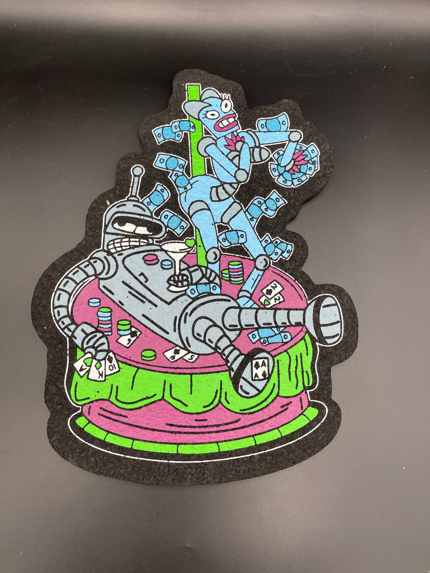 Hippie Hussle Bender w/ Blue Robot Moodmat