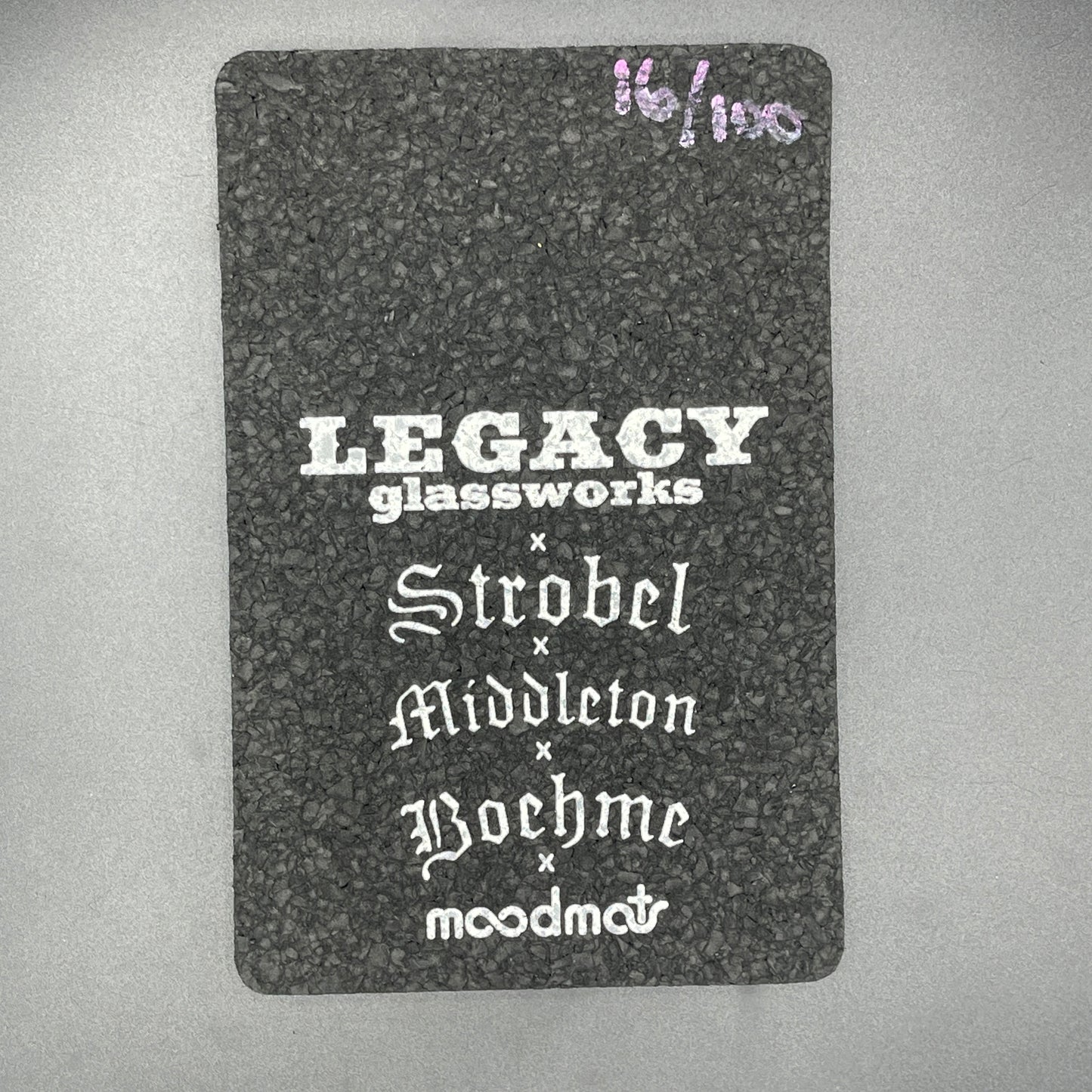 Legacy Glassworks X Strobel X Middleton X Boehme Mille Masters Moodmat