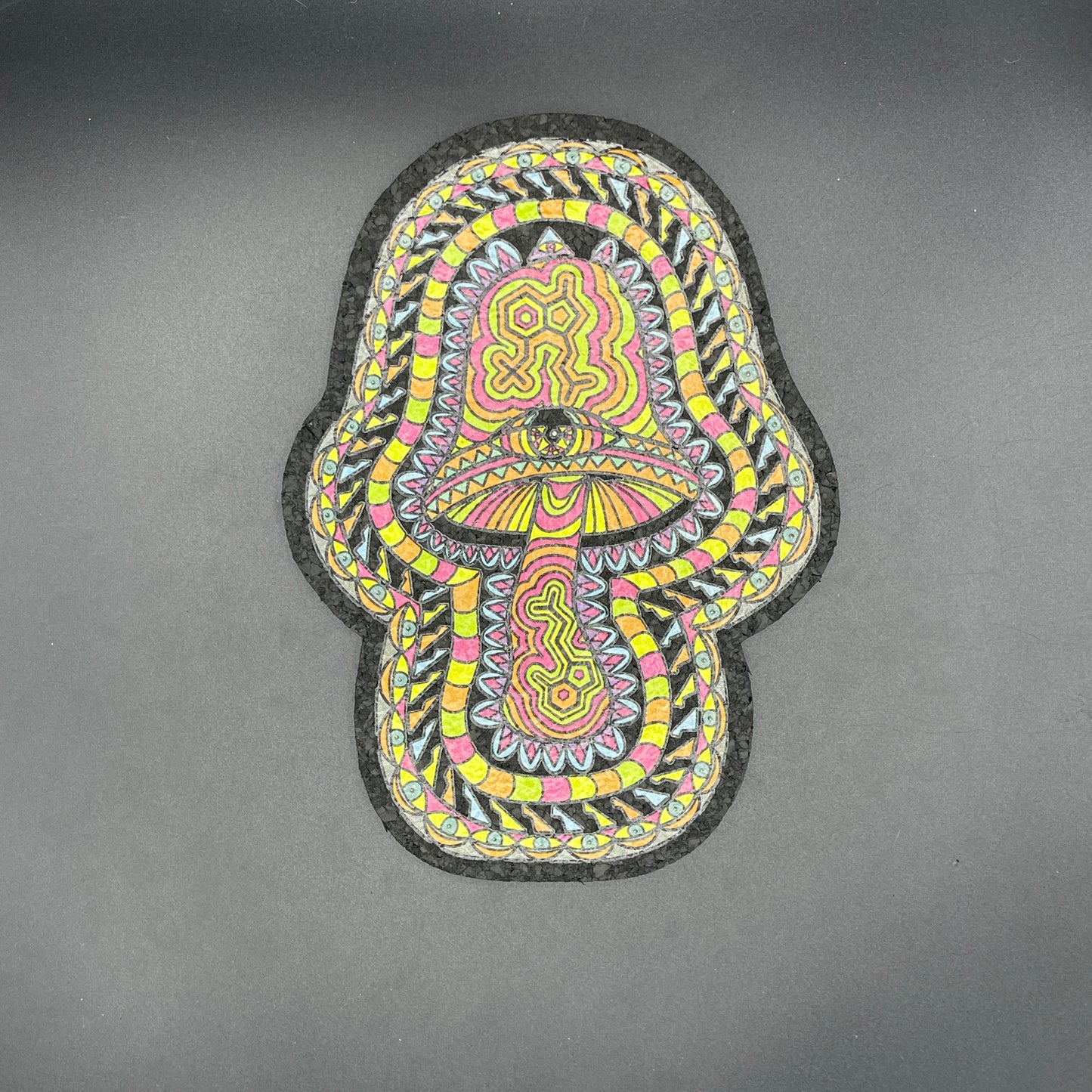 Lively Vibes Mutlicolored Mushcules Moodmat