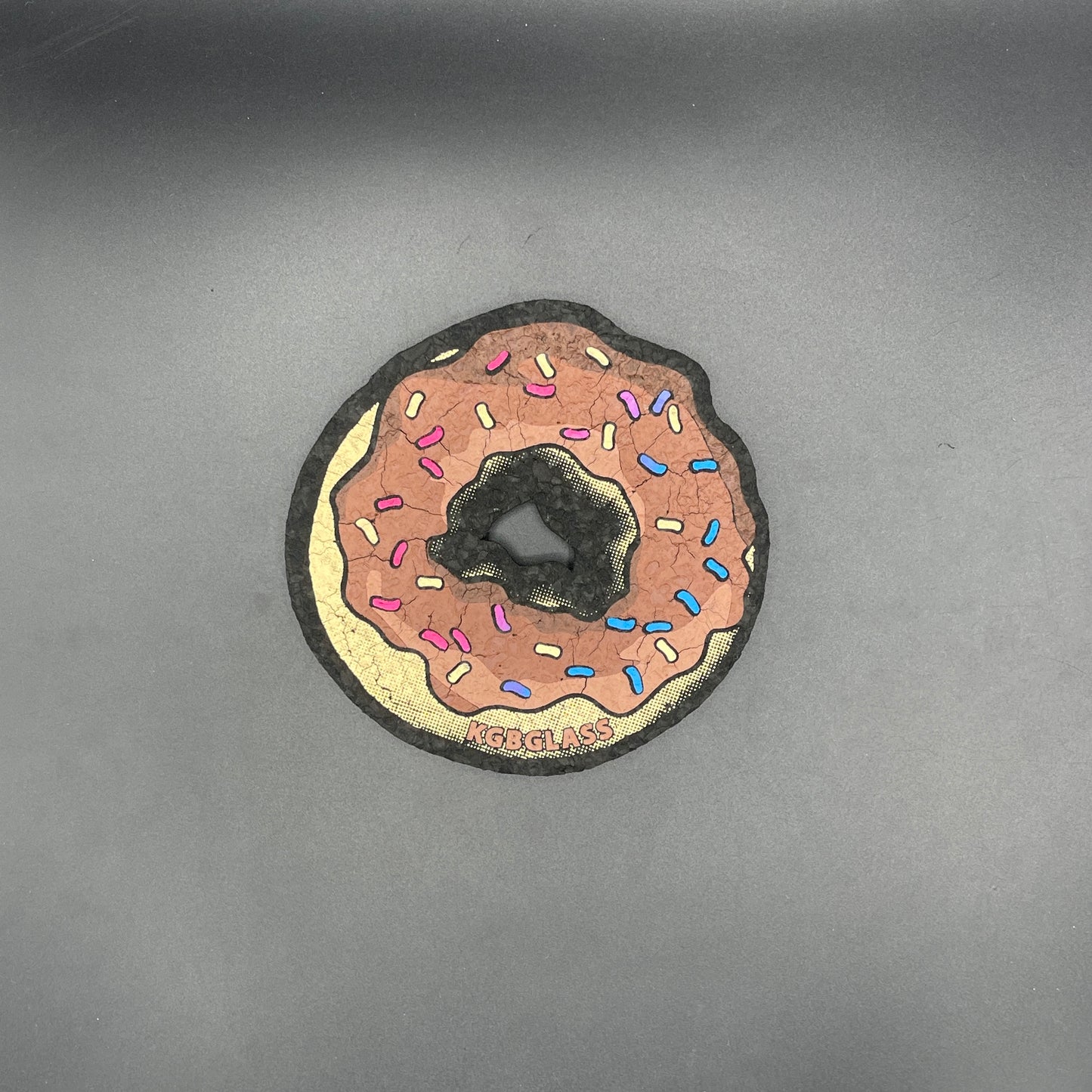 KGB Glass Chocolate Sprinkled Small Donut Moodmat