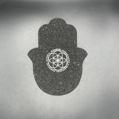 Illuminati Blue-Pink-Yellow Hamsa Hand Moodmat