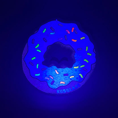 KGB Glass Vanilla Rainbow Sprinkled Donut Moodmat