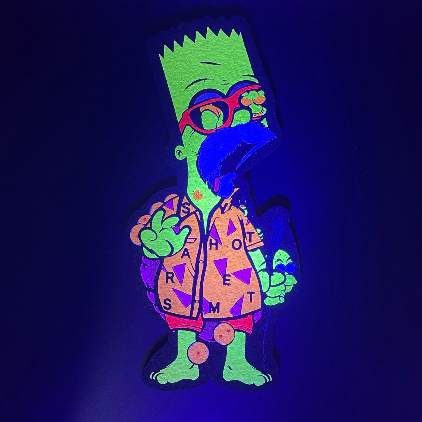 Hippie Hussle X The Seshons X Pin Shop Master Roshi Bart Simpson Moodmat