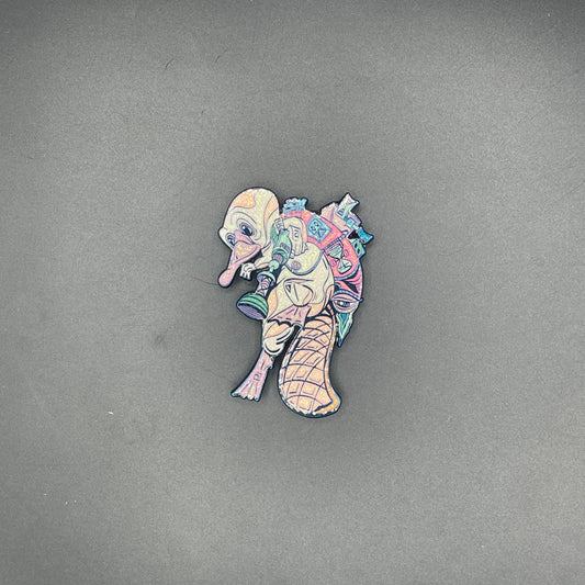 FF Studios X C.B.C. Space Traveling Rocket Male Platypus Pin LE50