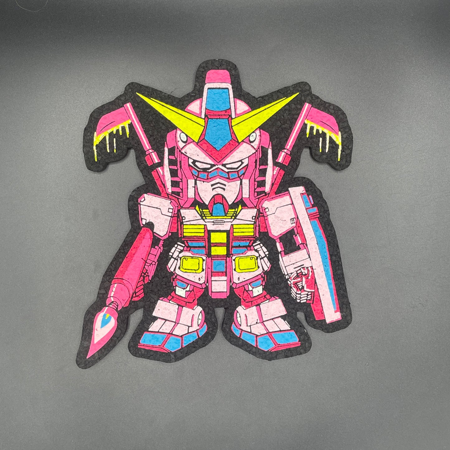 Lovin Da Treez Neon Pink Gundam Robot Moodmat