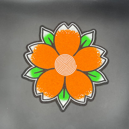 Dark Mountain Cult X Glass House Orange Flower Moodmat