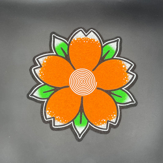 Dark Mountain Cult X Glass House Orange Flower Moodmat