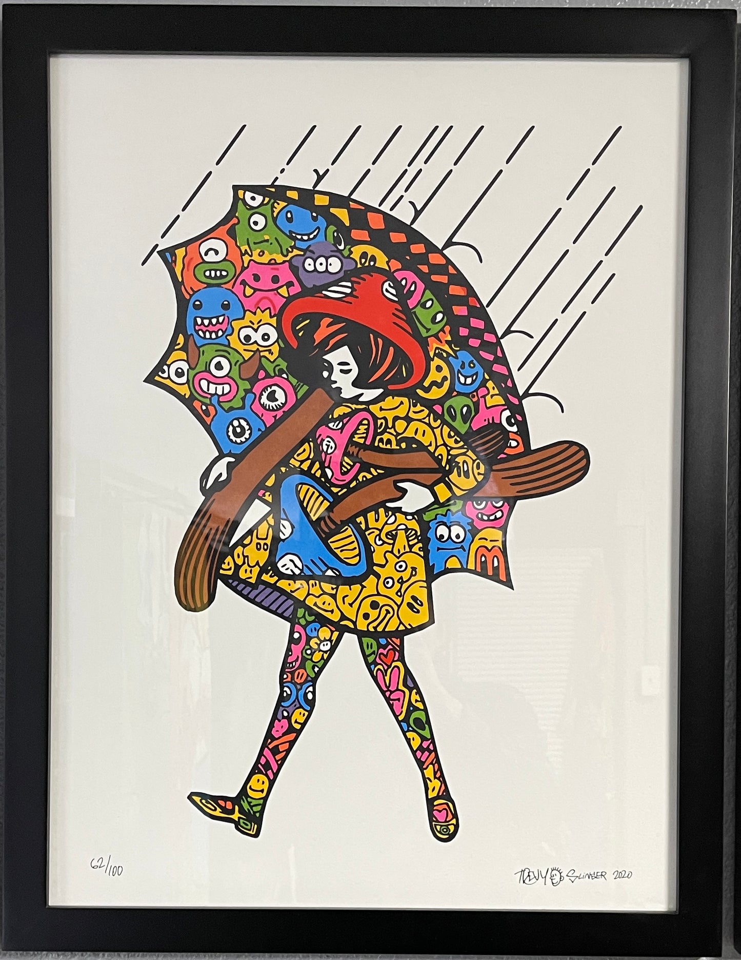 Slinger X Trevy Metal Mushroom Girl Print