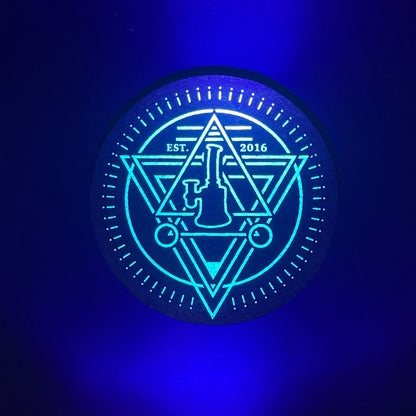 Positive Vibes Blue Logo Moodmat