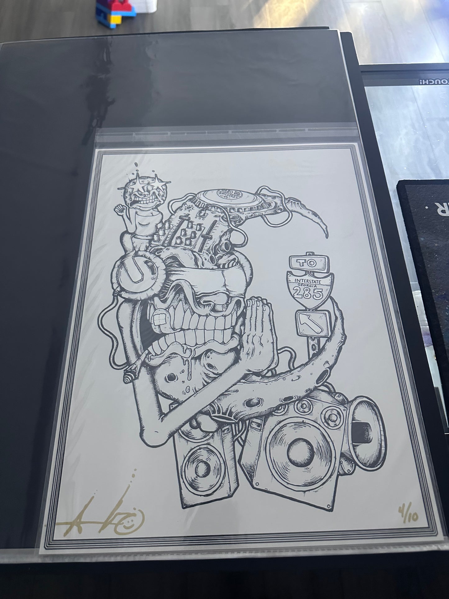 A.Brooks Blessings 285 Lava Foil Print