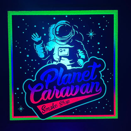 Planet Caravan Neon Astronaut Moodmat