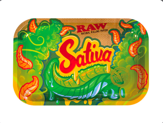 RAW Sativa Medium Metal Tray