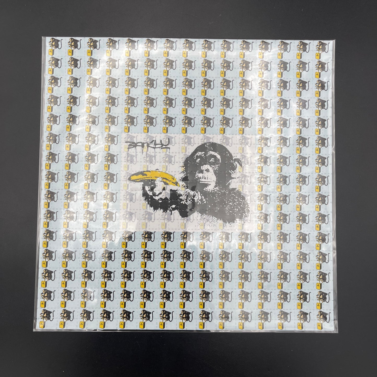 Zane Kesey Bansky Banana Gun Blotter Art