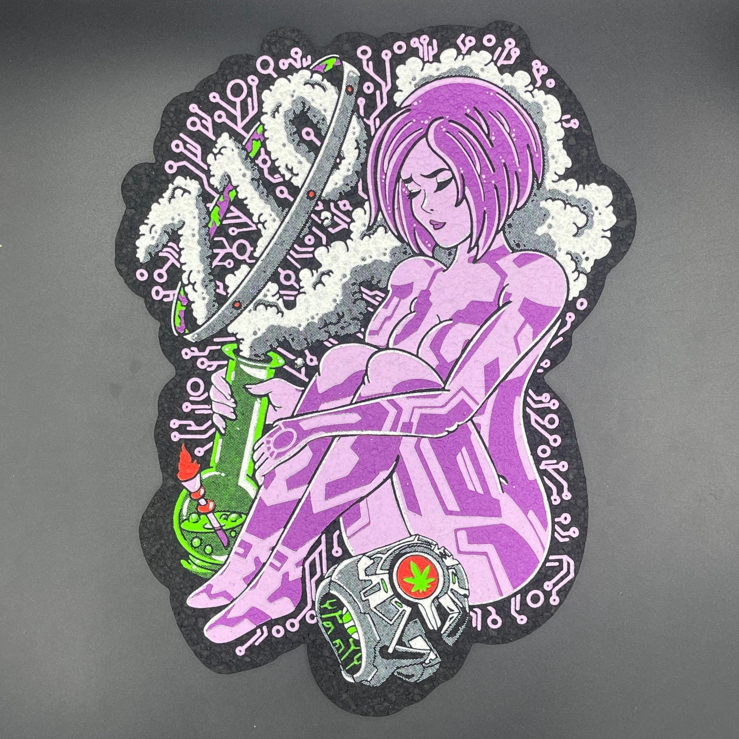 Dark Mountain Cult X Pooper Trooper Pinz 710 Purple Cortana Moodmat