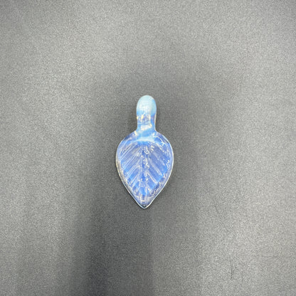 Domepiecer Light Blue Blade Leaf Pendant