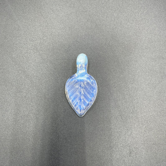 Domepiecer Light Blue Blade Leaf Pendant