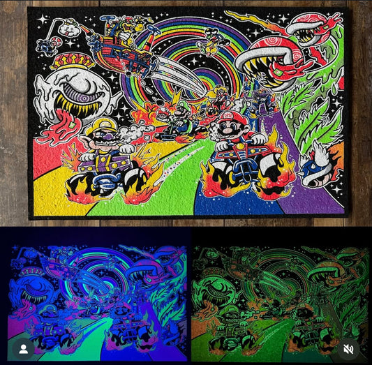 Dark Mountain Cult X Glass House Rainbow Road Sesh Moodmat