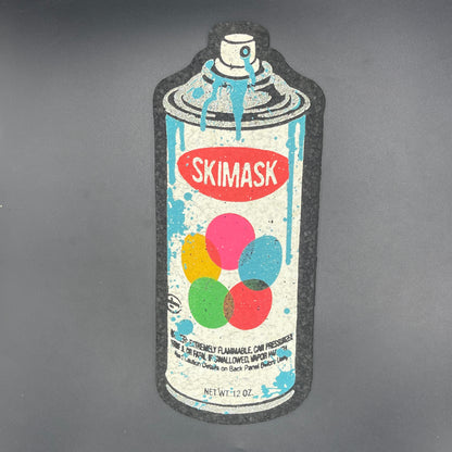 Ski Mask Blue Spray Can Moodmat