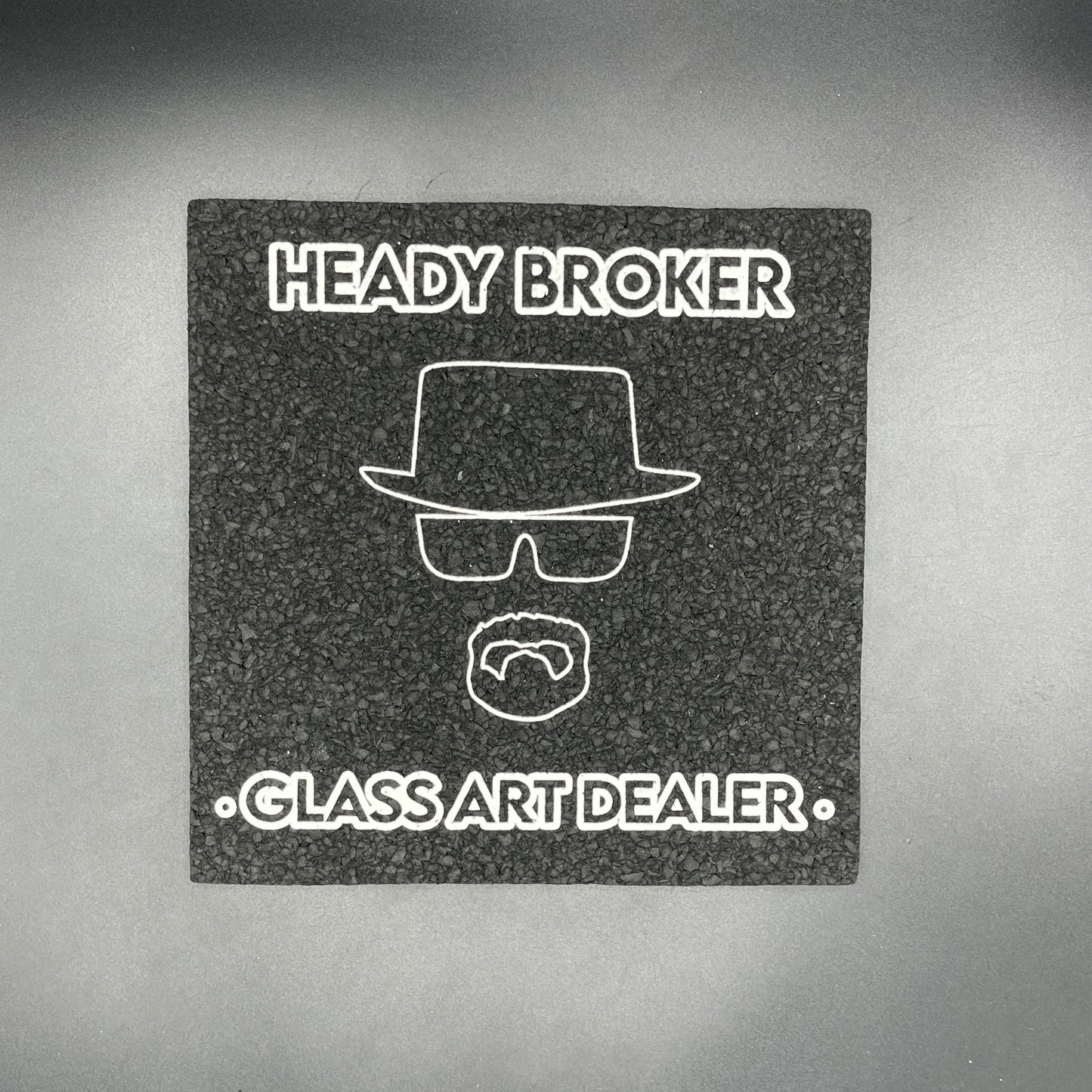 Heady Broker Glass Art Dealer 8” Moodmat