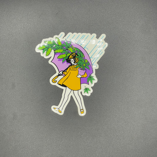 Slinger Purple Emerald Girl Sticker