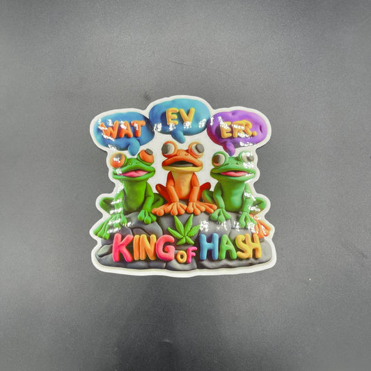 GZ1 Wat Ev Err King Of Hash Frogs Sticker