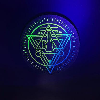 Positive Vibes Green To Blue Logo Moodmat