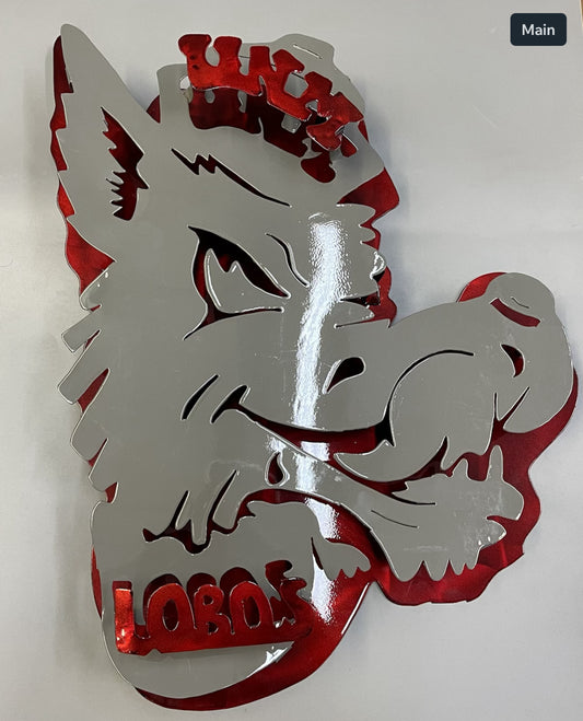 Louie the Lobo Metal Art