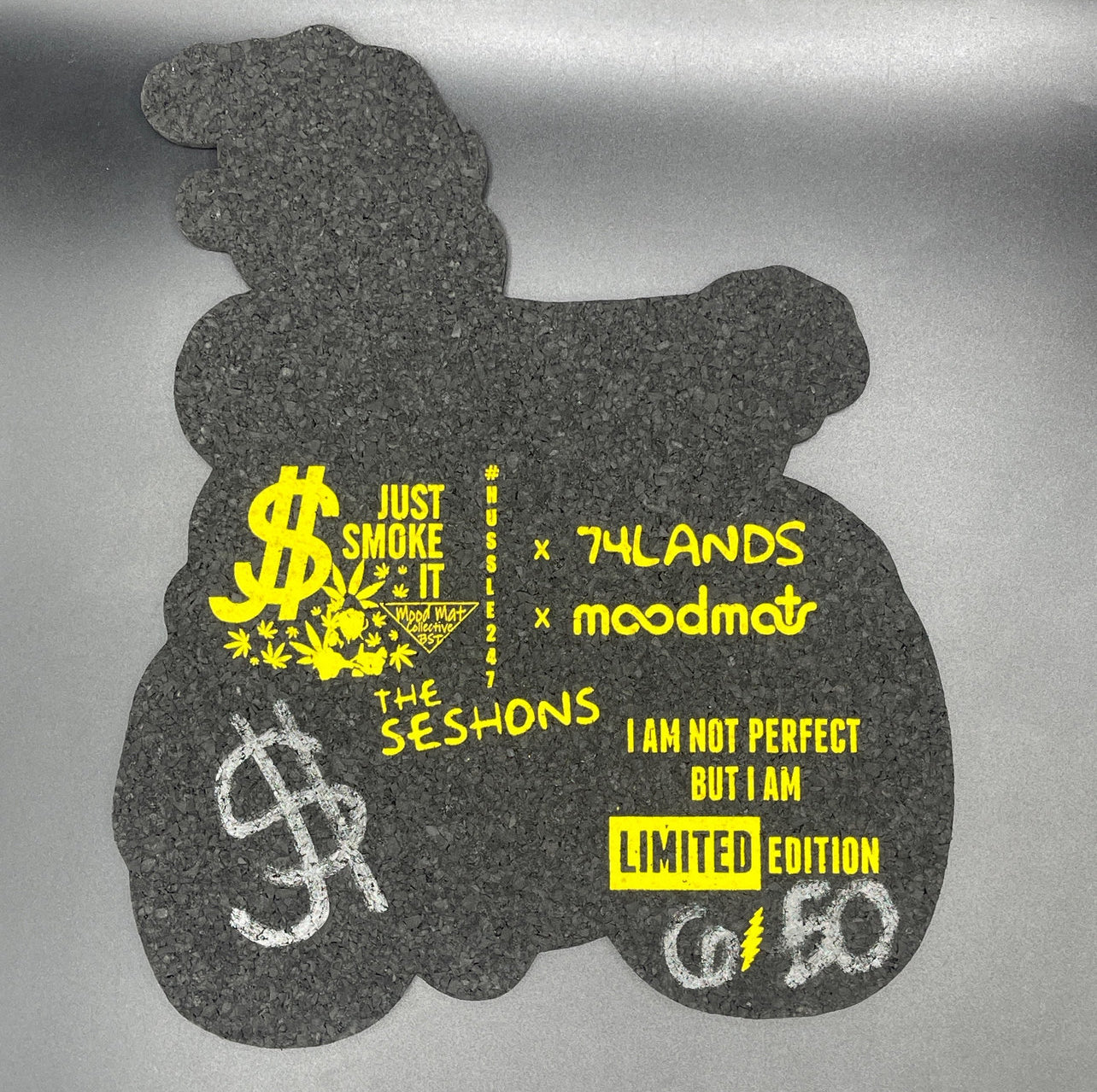 Hippie Hussle X The Seshons X 74Lands Biker Homer Moodmat