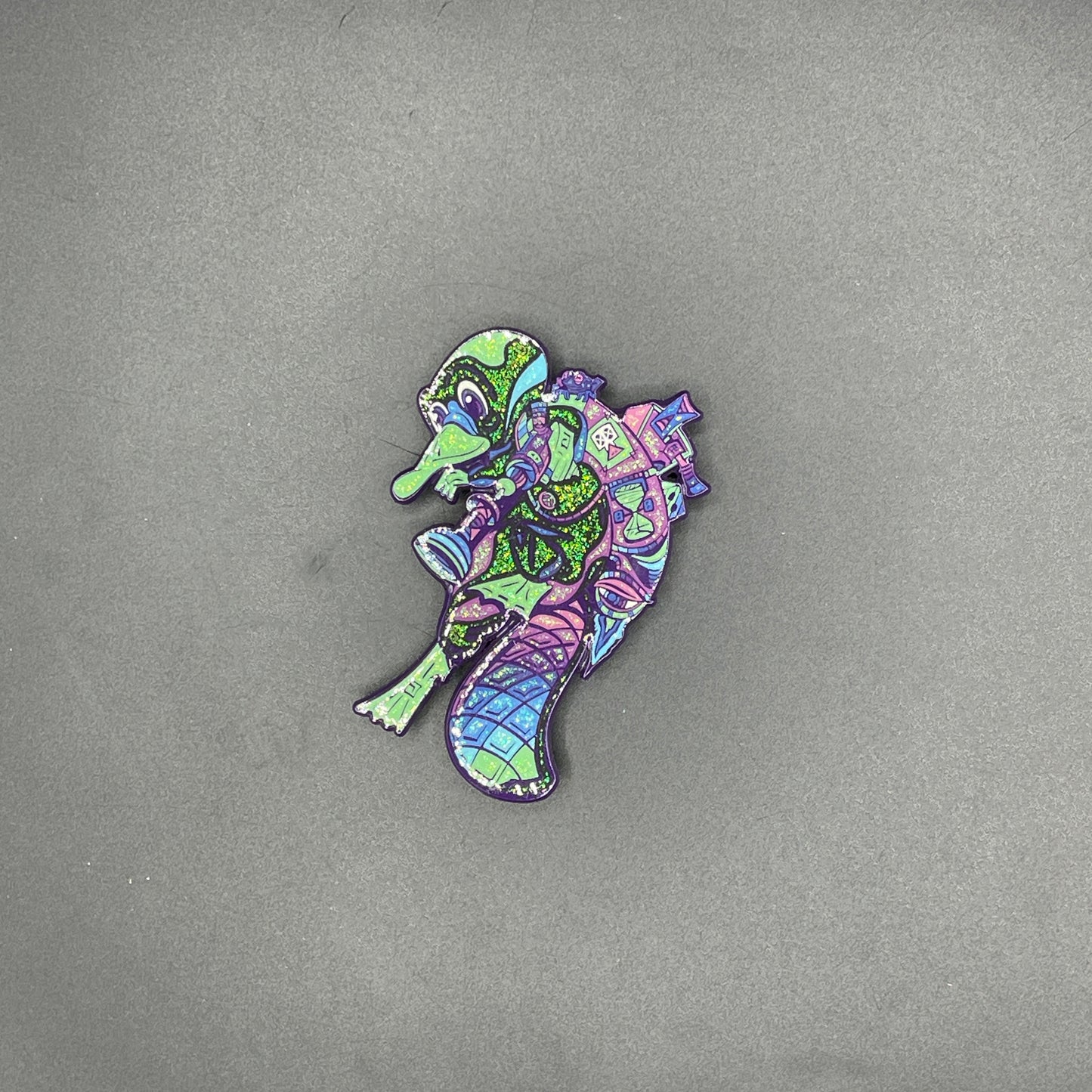 FF Studios X C.B.C. Space Traveling Rocket Male Platypus Pin LE15