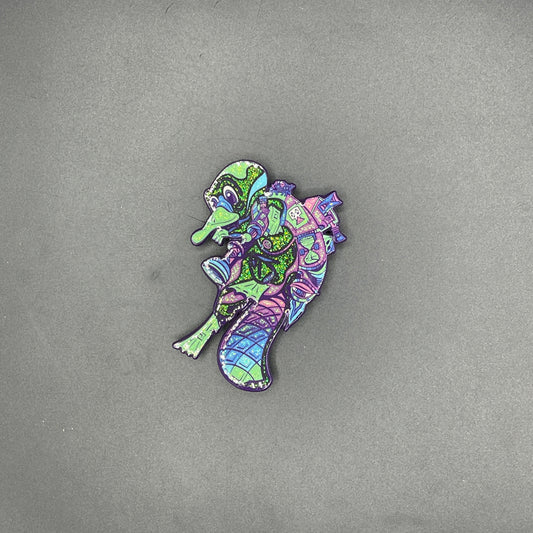 FF Studios X C.B.C. Space Traveling Rocket Male Platypus Pin LE15