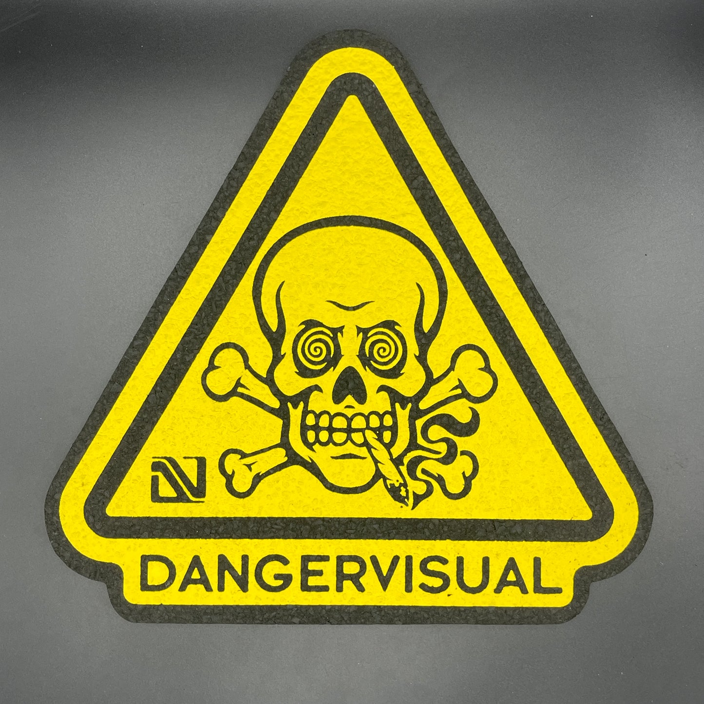 Danger Visual Neon Yellow Danger Sign Moodmat