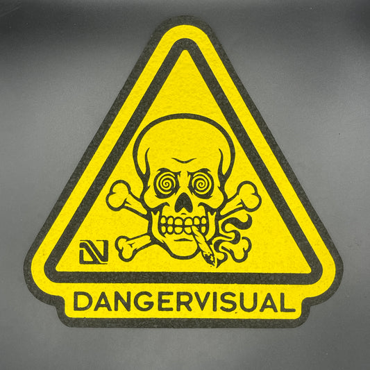 Danger Visual Neon Yellow Danger Sign Moodmat