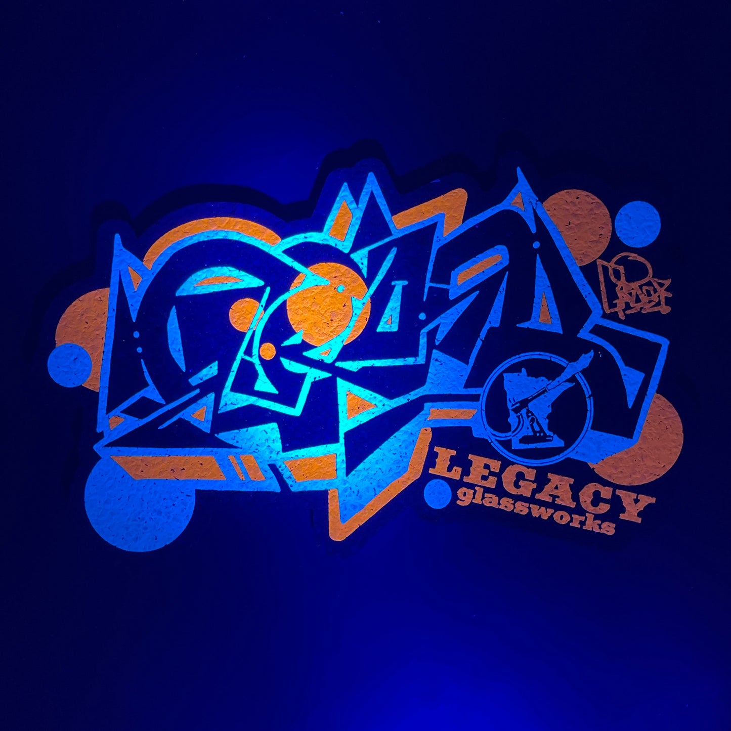 Legacy Glassworks X Groe Blue & Orange 20 Odd Years Moodmat